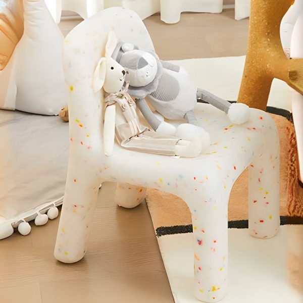 "Waterproof UV Resistant Plastic Polka Dots Kids Chair for Children's Activity"