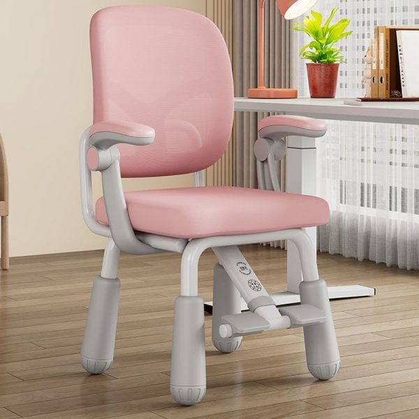 "Adjustable Height Kids Chair With Arms in Blue/Pink/Gray, Upholstered Chair(s)"