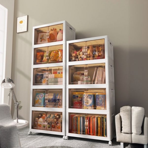 "Chalk Polymer Children Armoire with Shelf and Door"