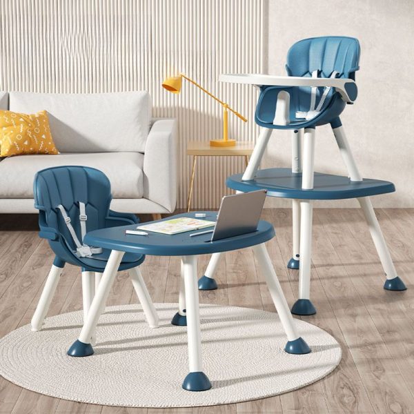 "Multi-levelled Synthetic Material Adjustable Children's Desk with Chair in Pink/Azure/Green"