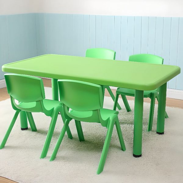 "Adjustable Olive Green Polymerized Material Water-resistant Kids Desk"