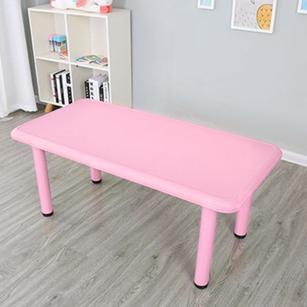 "Adaptable Height Magenta Plastic Top Kids Computer Desk"