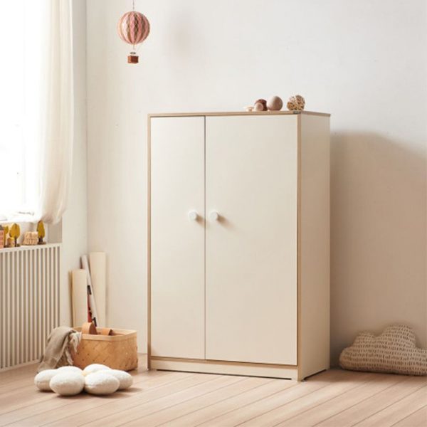 "Chalk Lumber Children's Wardrobe with Drawer"