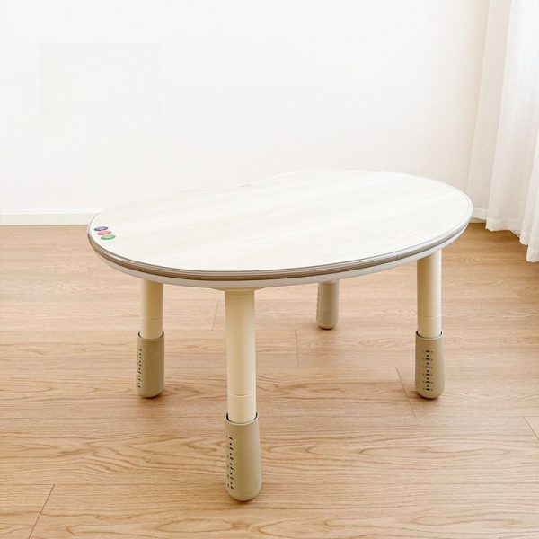 "Adaptable Height Lumber Kids Computer Desk with Wood Grain Top"