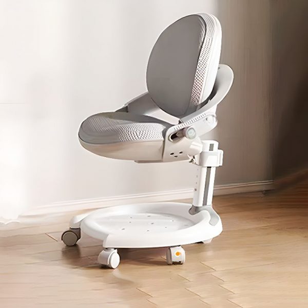 "Solid Color Children's Chair Adjustable Height Upholstered Chair(s) with Cotton Backrest and Upholstered for Kids Activity"